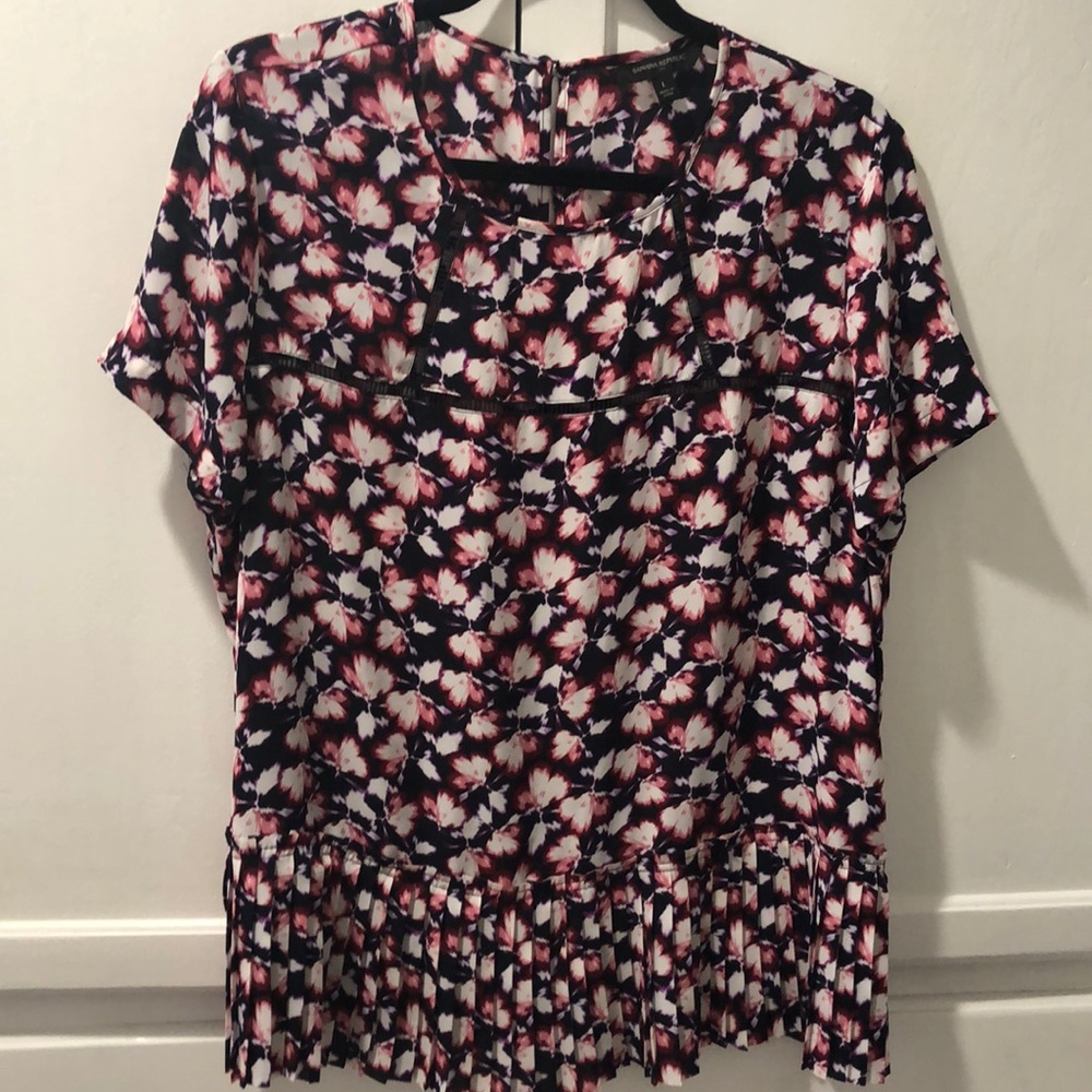 Banana Republic pleated blouse